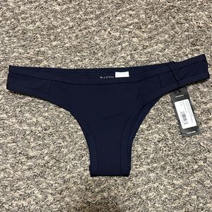 Tavik Swimwear moderate coverage navy blue bathing suit bottoms